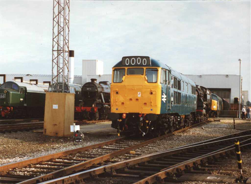Unkown 31 in BR Blue at Toton Open Day