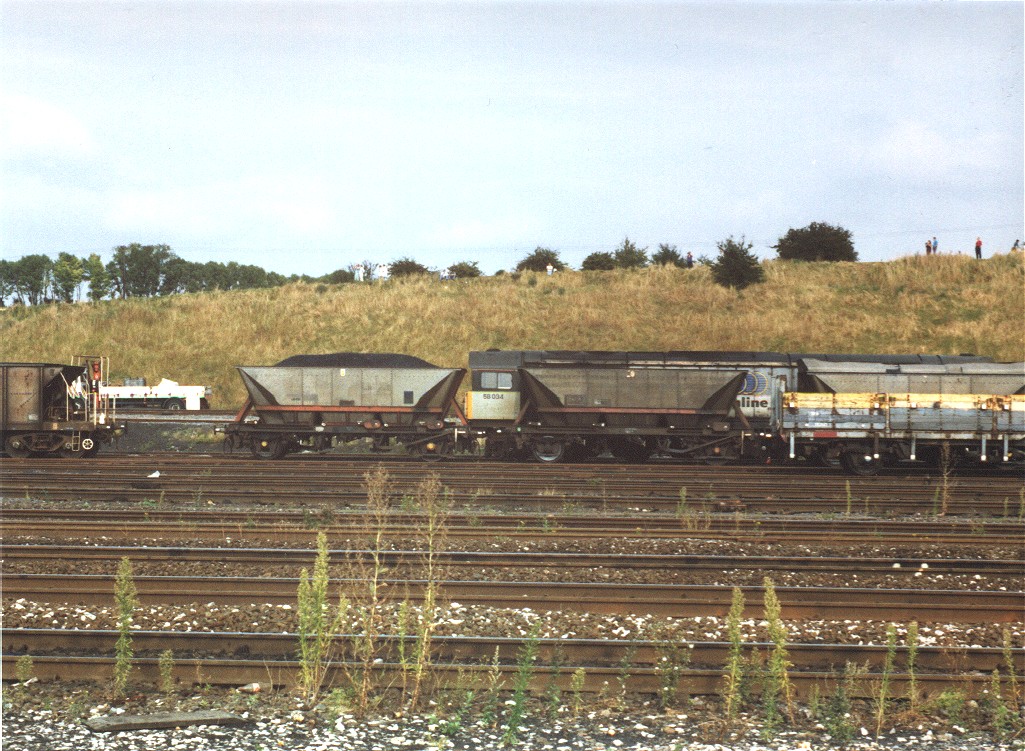 58034 in Triple Grey Mainline Livery at Toton.